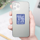 Sticker Créer un code QR analysable | Bleu marine (modifia (Téléphone)