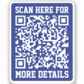 Sticker Créer un code QR analysable | Bleu marine (modifia (Recto)