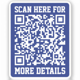 Sticker Créer un code QR analysable   Bleu marine (modifia