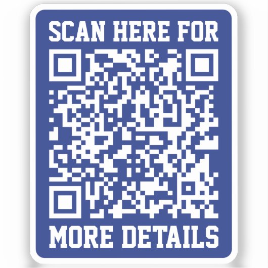 Sticker Créer un code QR analysable | Bleu marine (modifia (Recto)