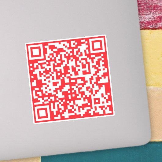 Sticker Créer un code QR rouge numérisable (modifiable)