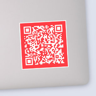 Sticker Créer un code QR rouge numérisable (modifiable)