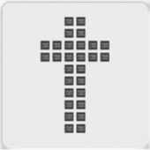 Sticker Créer un Motif croisé avec n'importe quel logo ou  (Devant)