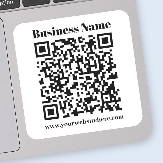 Sticker Créer votre propre code QR | Noir et blanc