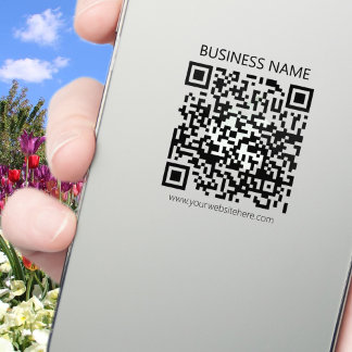 Sticker Créer votre propre code QR | Noir et transparent