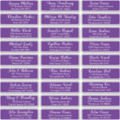 Sticker Créer Votre Propre Mariage Adresse Invitée Royal P (Devant)