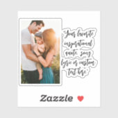 Sticker Créer votre propre photo de devis personnalisée (Feuille)