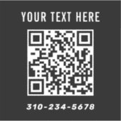 Sticker Créer votre propre voiture Qr Code (Devant)