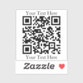 Sticker Créez instantanément un code QR avec n'importe que (Feuille)