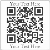 Sticker Créez instantanément un code QR avec n'importe que (Recto)