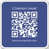 Sticker Créez instantanément un code QR imperméable (Recto)