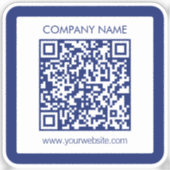 Sticker Créez instantanément un code QR imperméable (Recto)