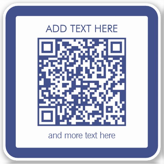 Sticker Créez instantanément un code QR imperméable (Devant)