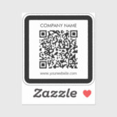 Sticker Créez instantanément un code QR imperméable (Feuille)