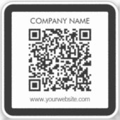 Sticker Créez instantanément un code QR imperméable (Recto)