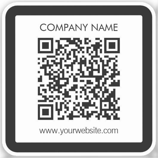 Sticker Créez instantanément un code QR imperméable (Recto)