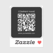 Sticker Créez instantanément un code QR imperméable transp (Feuille)