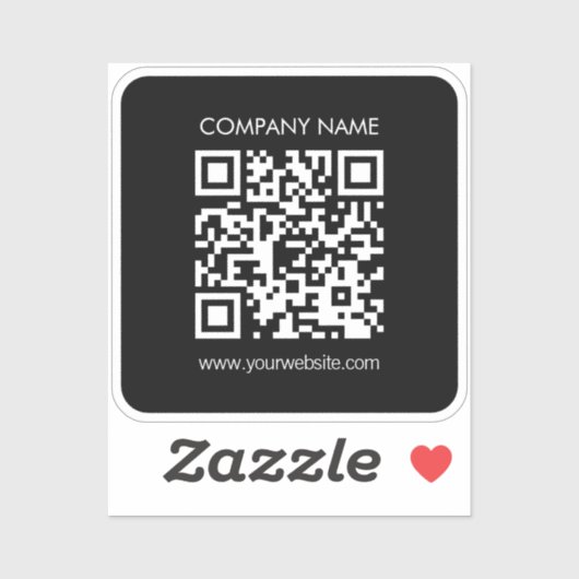 Sticker Créez instantanément un code QR imperméable transp (Feuille)
