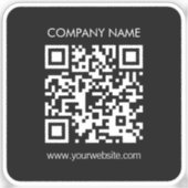 Sticker Créez instantanément un code QR imperméable transp (Recto)