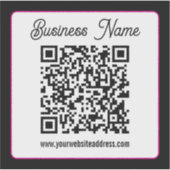 Sticker Créez instantanément un code QR scannable pour vot (Devant)