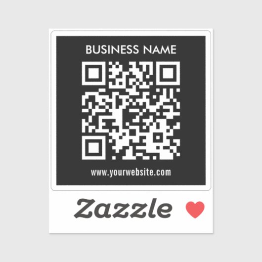 Sticker Créez instantanément un code QR transparent (ou op (Feuille)