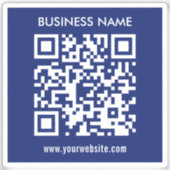 Sticker Créez instantanément un code QR transparent (ou op (Recto)