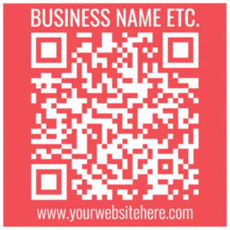 Sticker Créez instantanément votre propre code QR | Rouge 