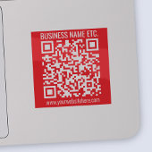 Sticker Créez instantanément votre propre code QR | Rouge 