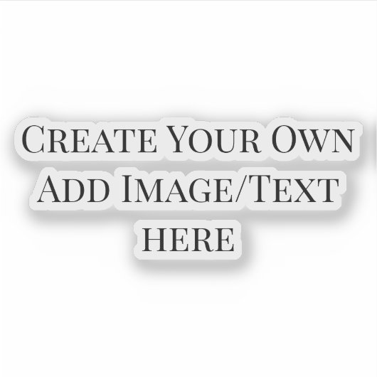 Sticker Créez les vôtres  (Devant)