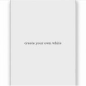 Sticker créez votre propre blanc  (Devant)