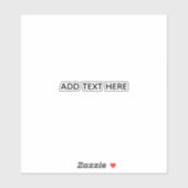 Sticker Créez votre propre blanc (Feuille)