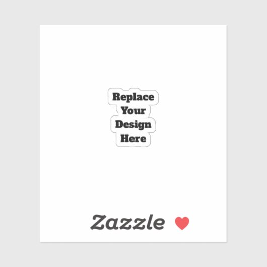 Sticker Créez Votre Propre blanc (Feuille)