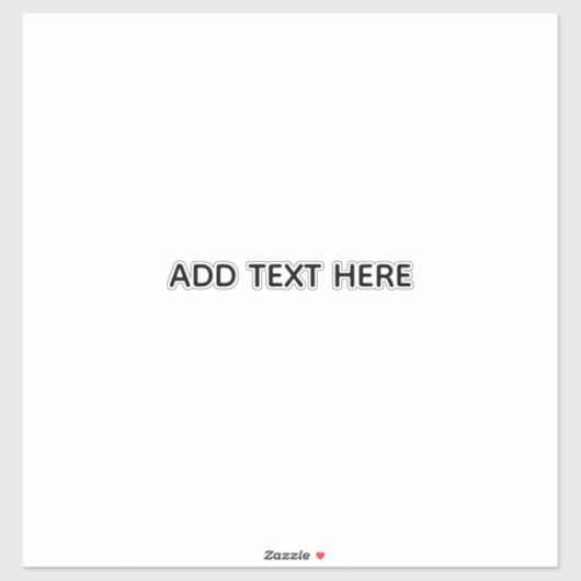 Sticker Créez votre propre blanc (Feuille)