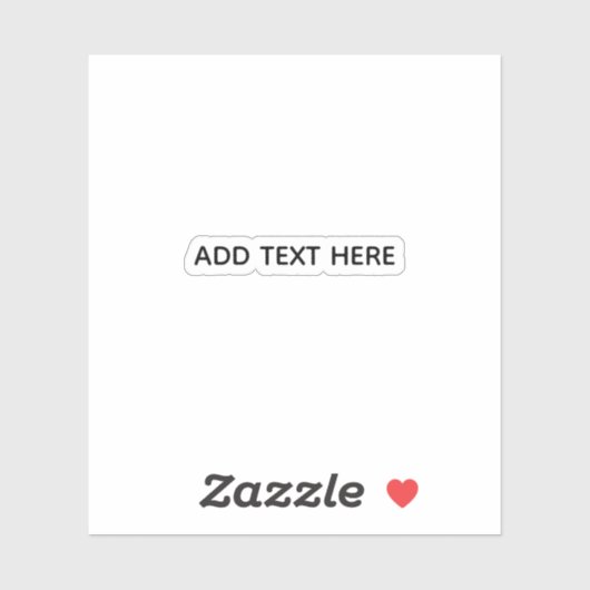 Sticker Créez Votre Propre Blanc (Feuille)