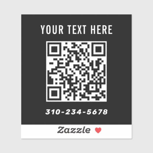 Sticker Créez votre propre code QR de voiture (Feuille)