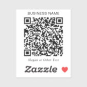 Sticker Créez votre propre code QR promotionnel (Feuille)