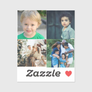 Sticker Créez votre propre collage de 4 photos