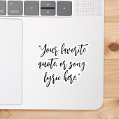 Sticker Créez votre propre devis de calligraphie