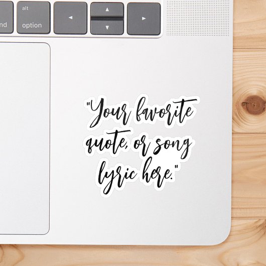 Sticker Créez votre propre devis de calligraphie