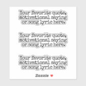 Sticker Créez votre propre devis personnalisé (Feuille)