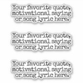 Sticker Créez votre propre devis personnalisé (Devant)