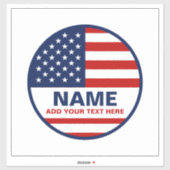 Sticker Créez votre propre élection de drapeau américain (Feuille)