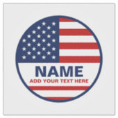 Sticker Créez votre propre élection de drapeau américain (Devant)