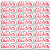 Sticker Créez Votre Propre Élégant Nom De Script Personnal (Devant)