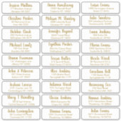 Sticker Créez Votre Propre Élégante Adresse D'Invité De Ma (Devant)