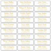 Sticker Créez Votre Propre Élégante Adresse D'Invité De Ma (Devant)