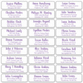 Sticker Créez Votre Propre Élégante Adresse D'Invité De Ma (Devant)