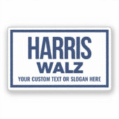 Sticker Créez votre propre Harris Walz 2024 (Recto)