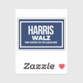 Sticker Créez votre propre Harris Walz 2024 (Feuille)
