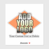 Sticker Créez votre propre logo Ajouter votre logo personn (Feuille)